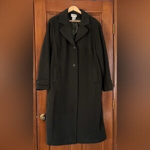 LL Bean | Full-Length Lambswool Coat with Thinsulate lining